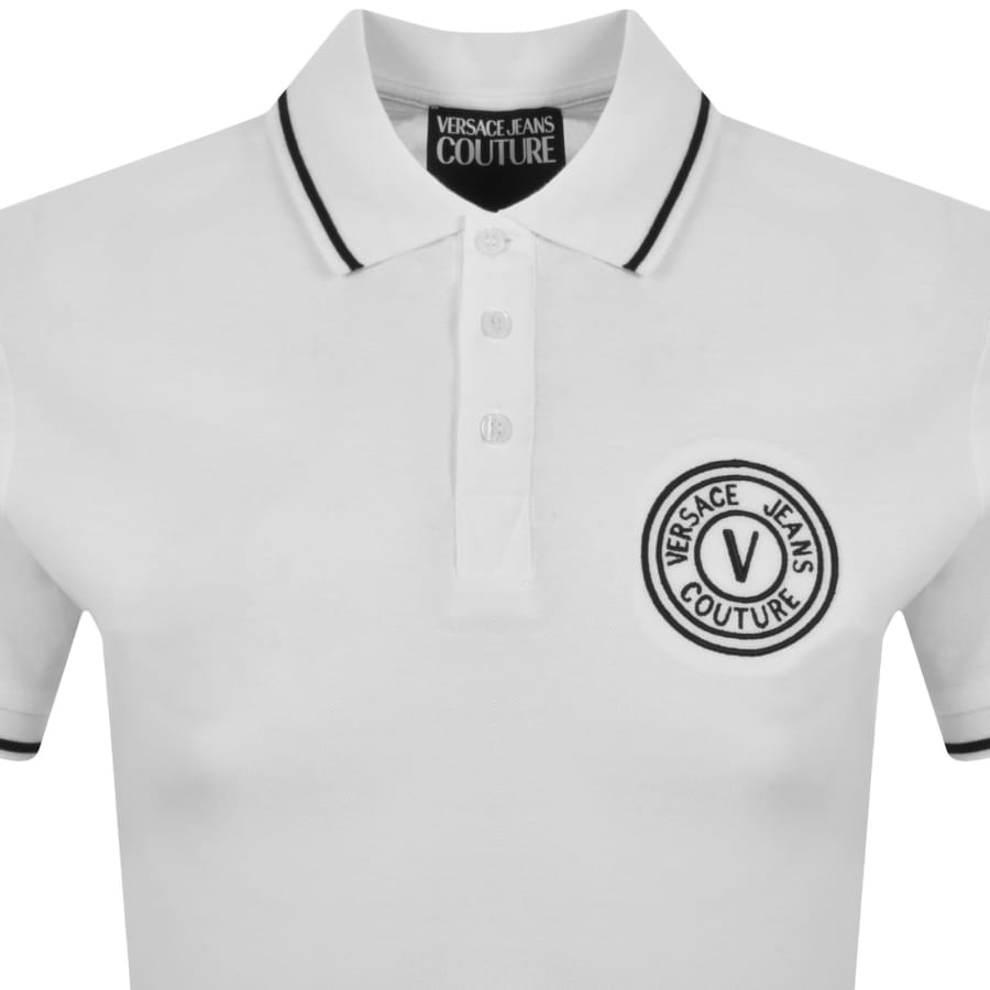 Image number 2 for Versace Jeans Couture Polo T Shirt White