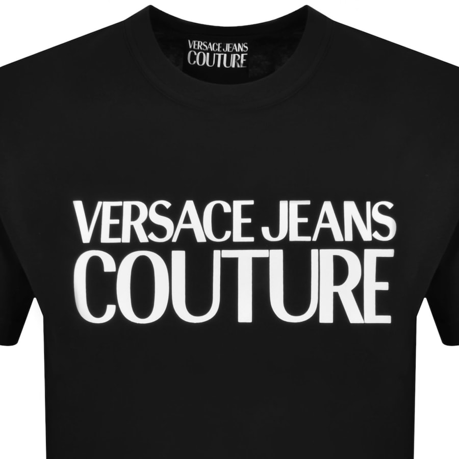 Image number 2 for Versace Jeans Couture Rubber Logo T Shirt Black
