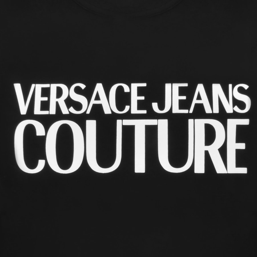 Image number 3 for Versace Jeans Couture Rubber Logo T Shirt Black
