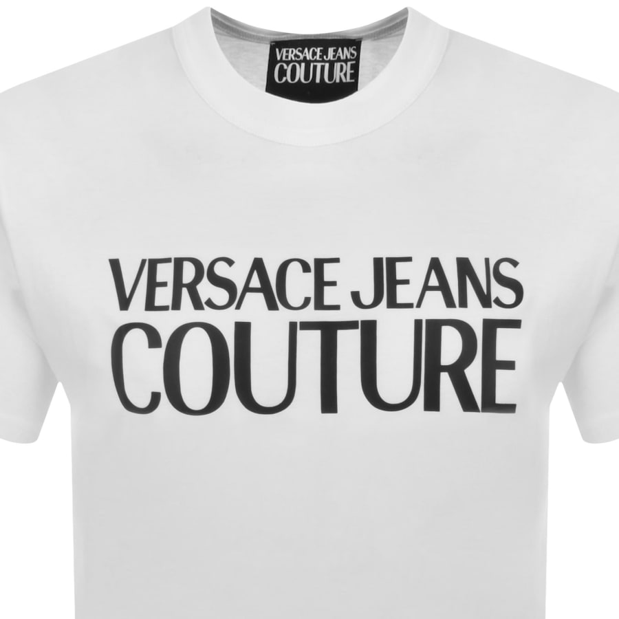 Image number 2 for Versace Jeans Couture Rubber Logo T Shirt White