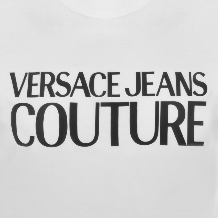 Image number 3 for Versace Jeans Couture Rubber Logo T Shirt White