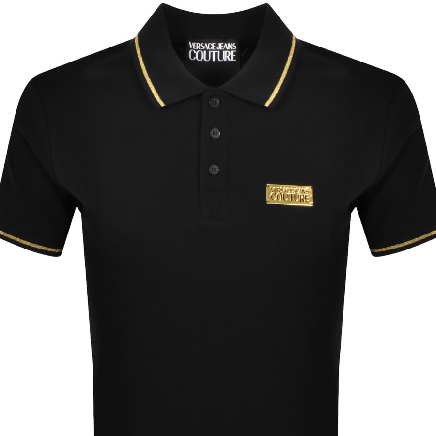 Image number 2 for Versace Jeans Couture Polo T Shirt Black