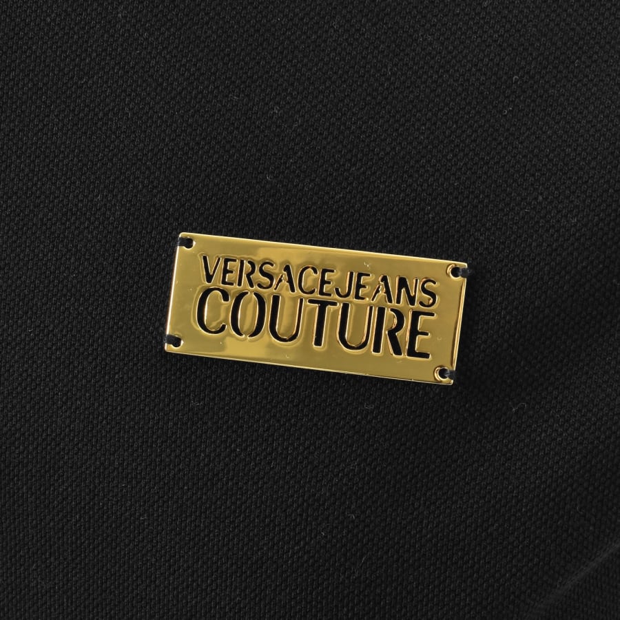 Image number 3 for Versace Jeans Couture Polo T Shirt Black
