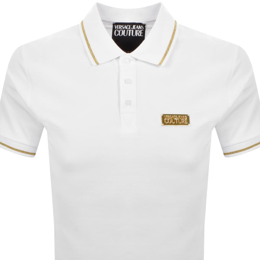 Image number 2 for Versace Jeans Couture Polo T Shirt White