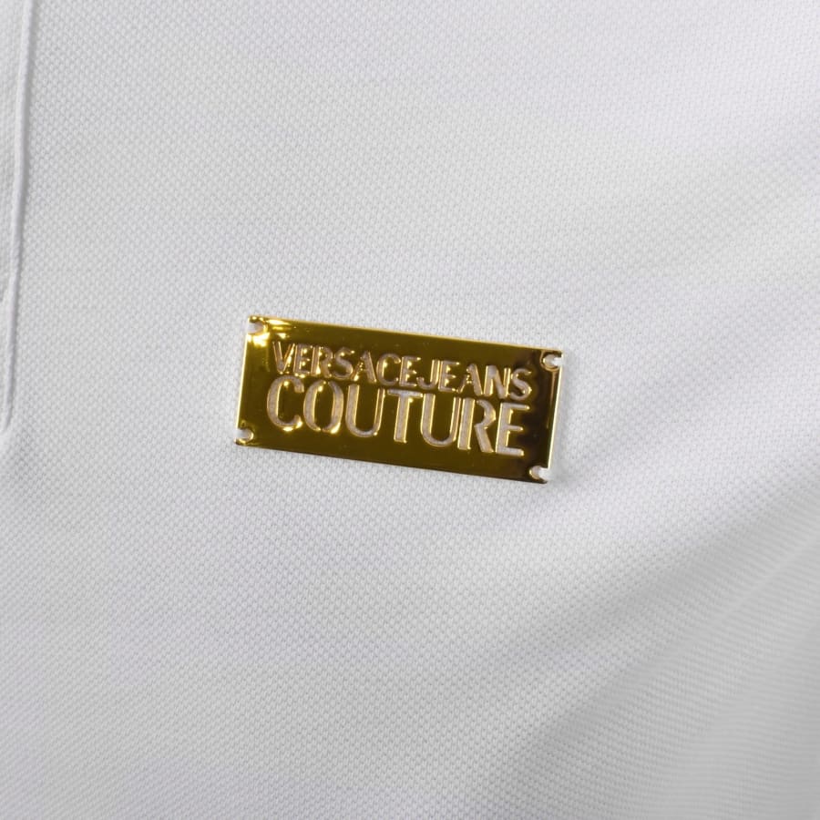 Image number 3 for Versace Jeans Couture Polo T Shirt White