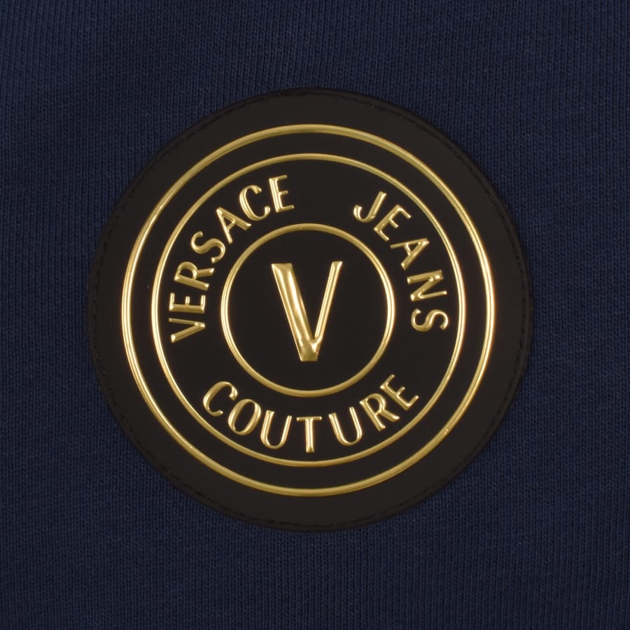 Image number 3 for Versace Jeans Couture Logo Hoodie Blue