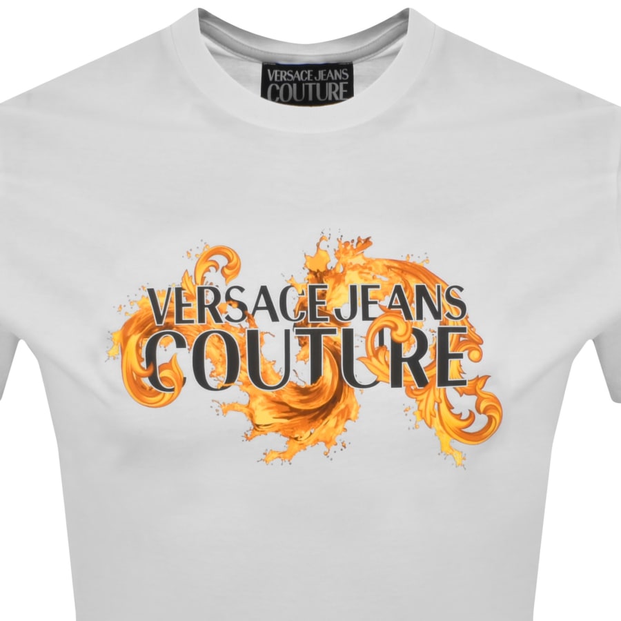 Image number 2 for Versace Jeans Couture Wave Logo T Shirt White