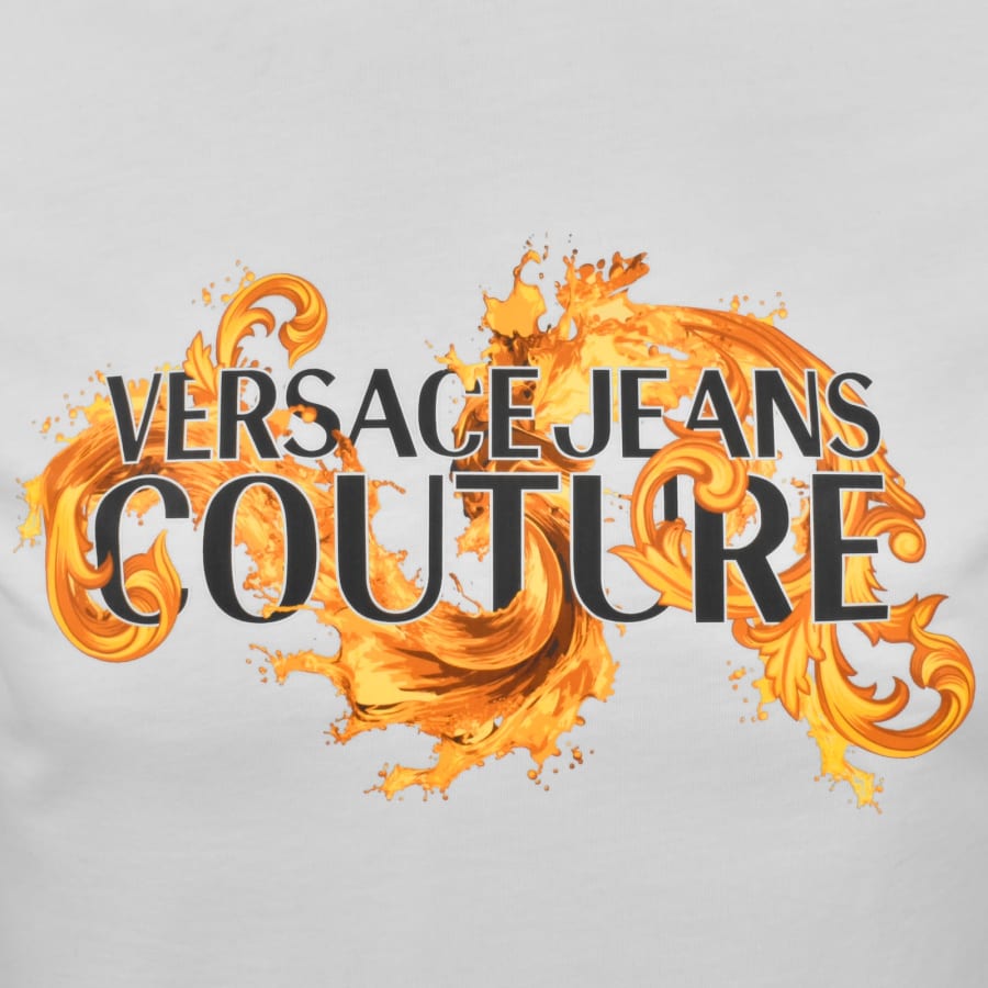 Image number 3 for Versace Jeans Couture Wave Logo T Shirt White
