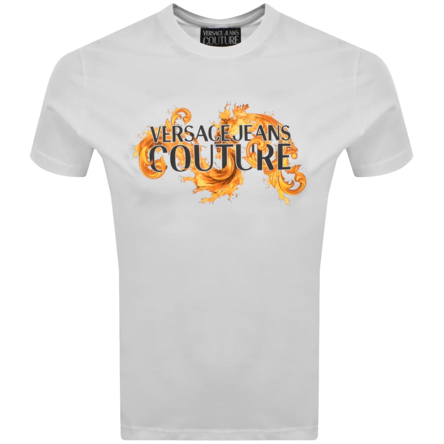 Image number 1 for Versace Jeans Couture Wave Logo T Shirt White