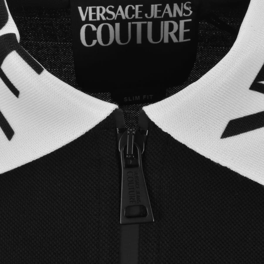 Image number 3 for Versace Jeans Couture Polo T Shirt Black