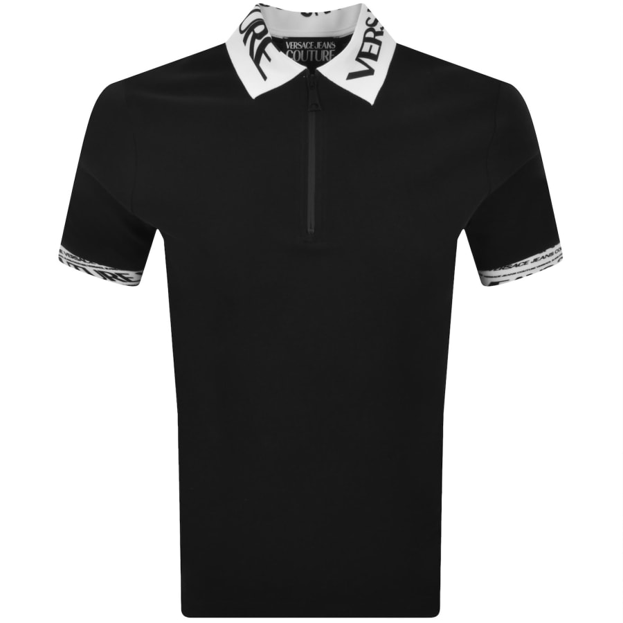 Image number 1 for Versace Jeans Couture Polo T Shirt Black