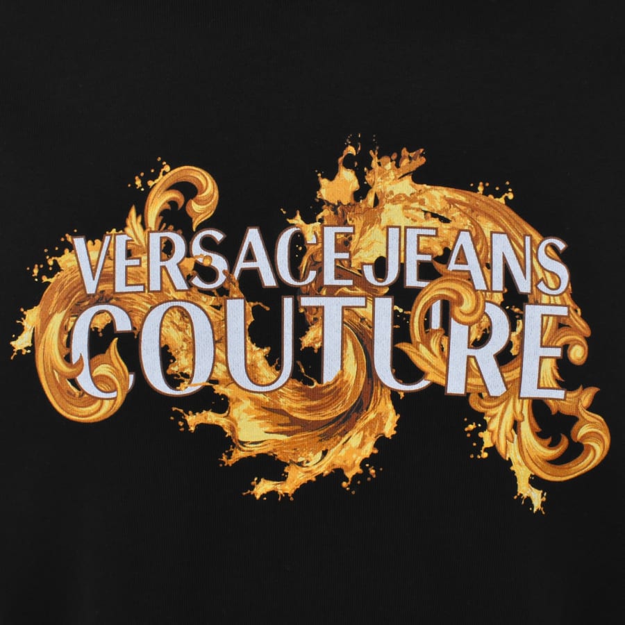 Image number 3 for Versace Jeans Couture Logo Hoodie Black