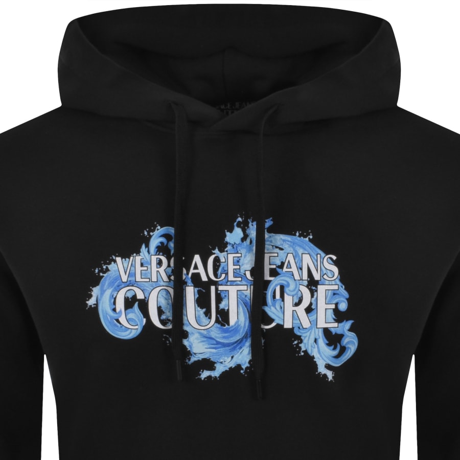 Image number 2 for Versace Jeans Couture Logo Hoodie Black