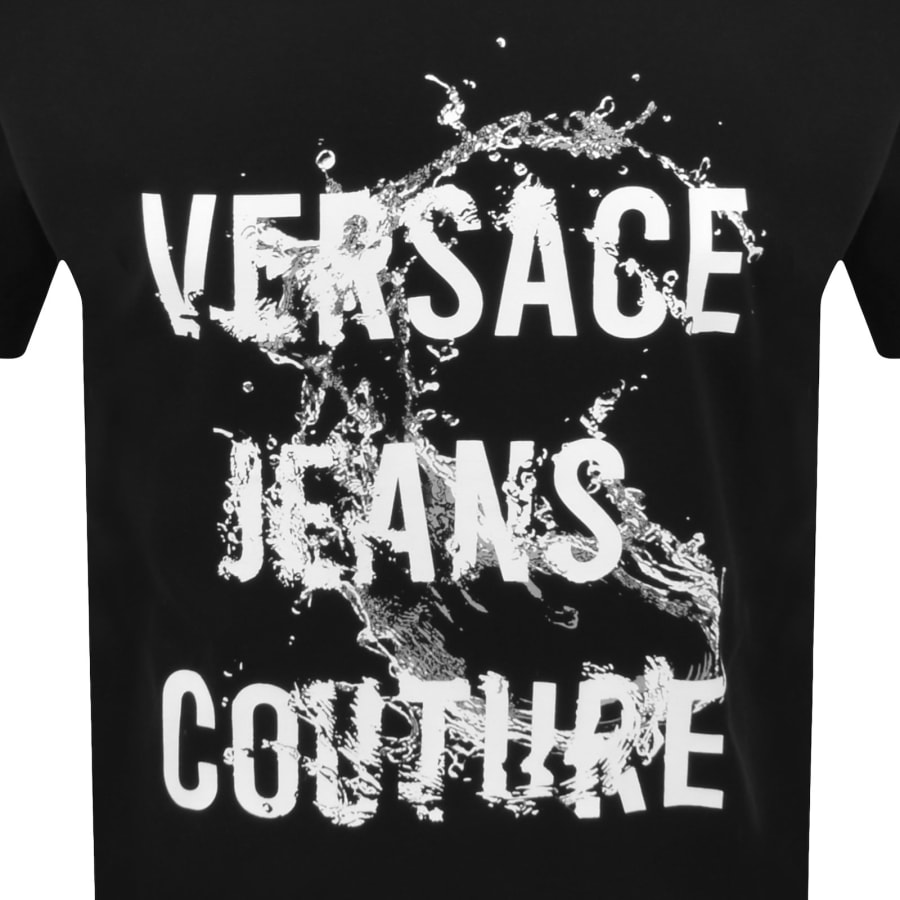 Image number 3 for Versace Jeans Couture Logo Splash T Shirt Black