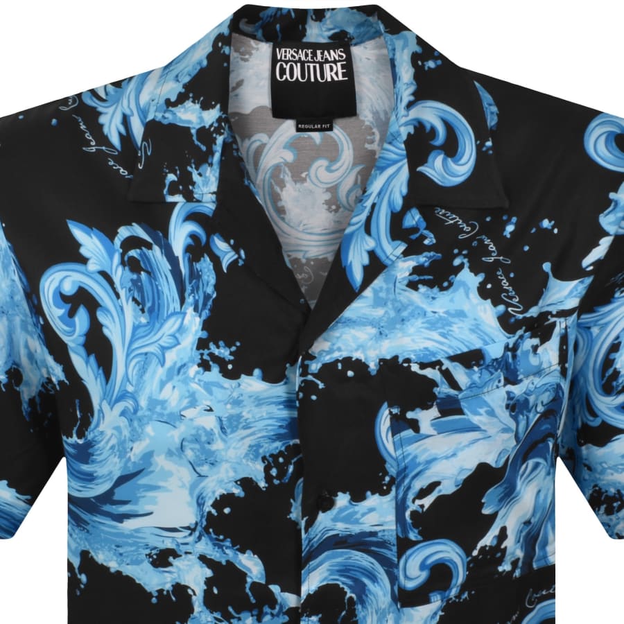 Image number 2 for Versace Jeans Couture Bowling Shirt Black
