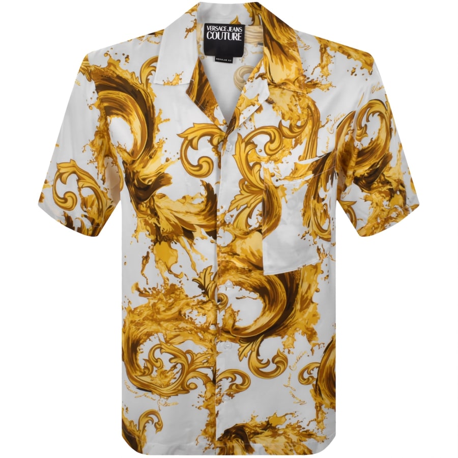 Image number 1 for Versace Jeans Couture Bowling Shirt White