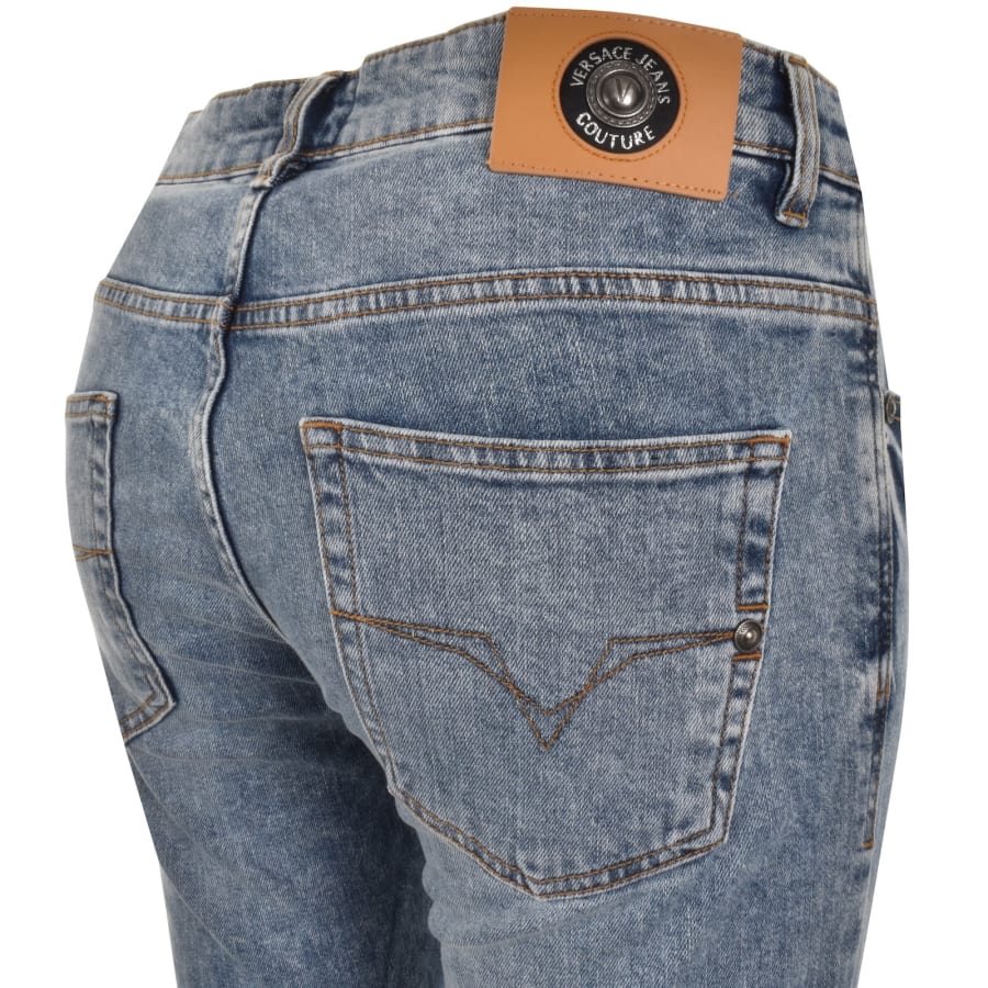 Image number 4 for Versace Jeans Couture Slim Milano Jeans Blue