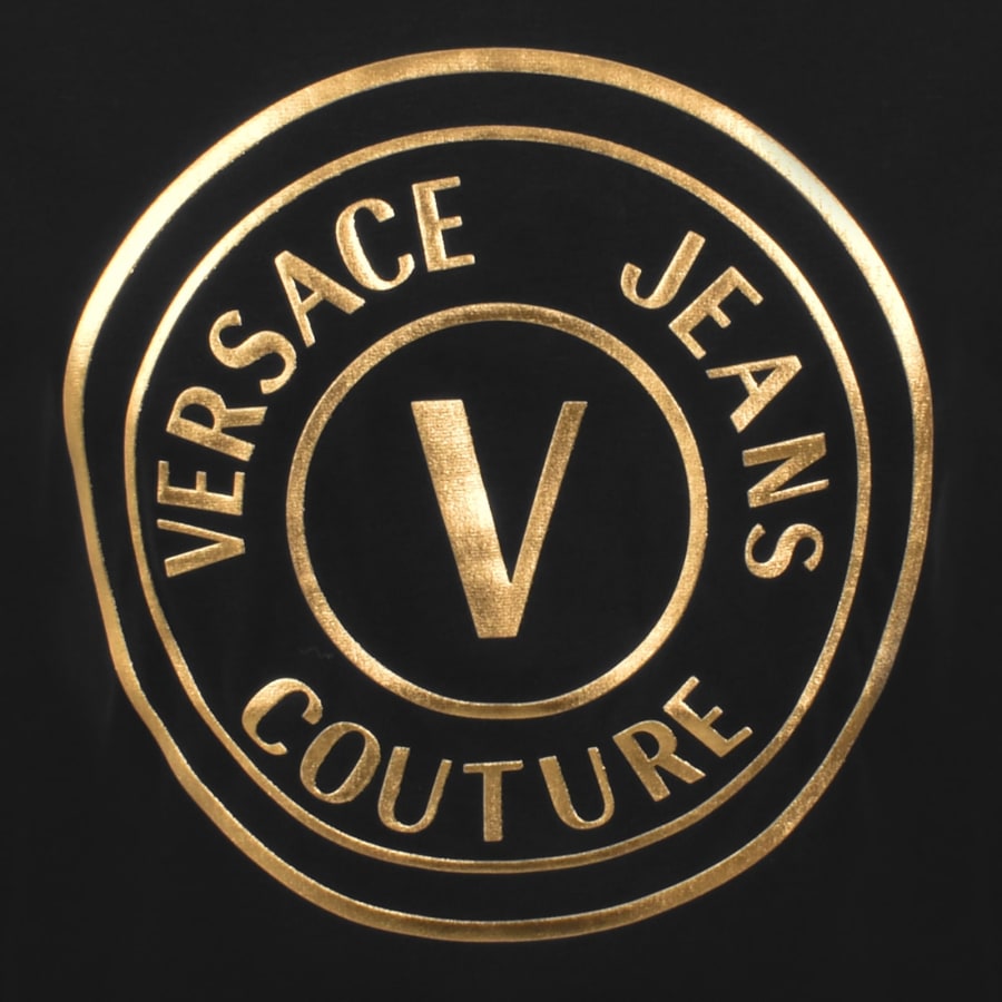 Image number 3 for Versace Jeans Couture V Emblem Foil T Shirt Black