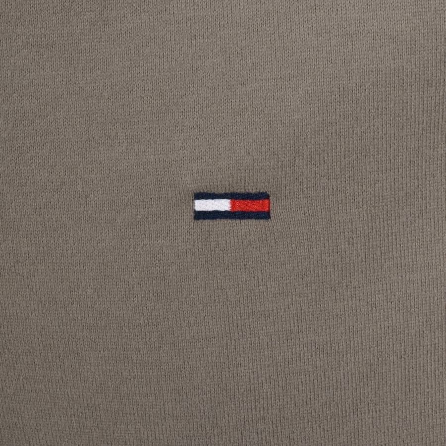 Image number 3 for Tommy Jeans Tipped Polo T Shirt Brown