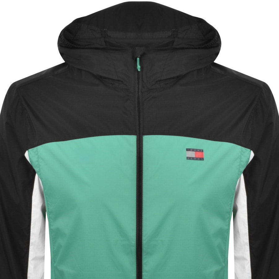Image number 2 for Tommy Jeans Outdoor Shell Jacket Bahama Green