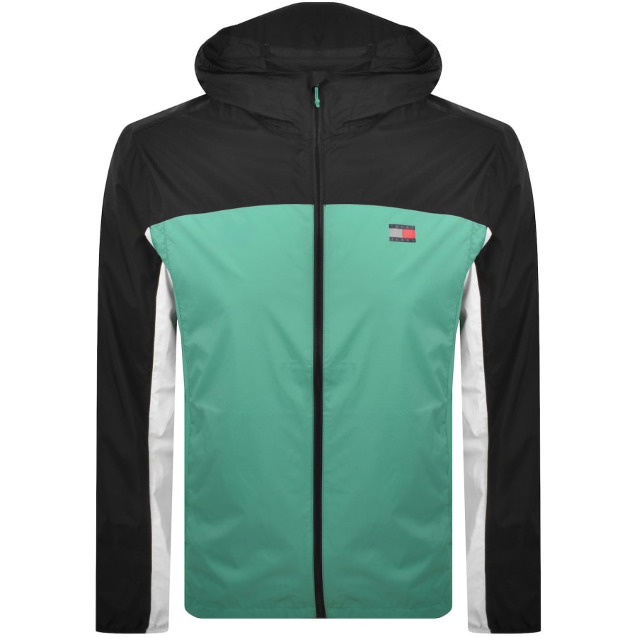 Image number 1 for Tommy Jeans Outdoor Shell Jacket Bahama Green