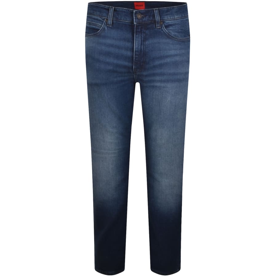 Image number 2 for HUGO 708 Slim Jeans Mid Wash Blue