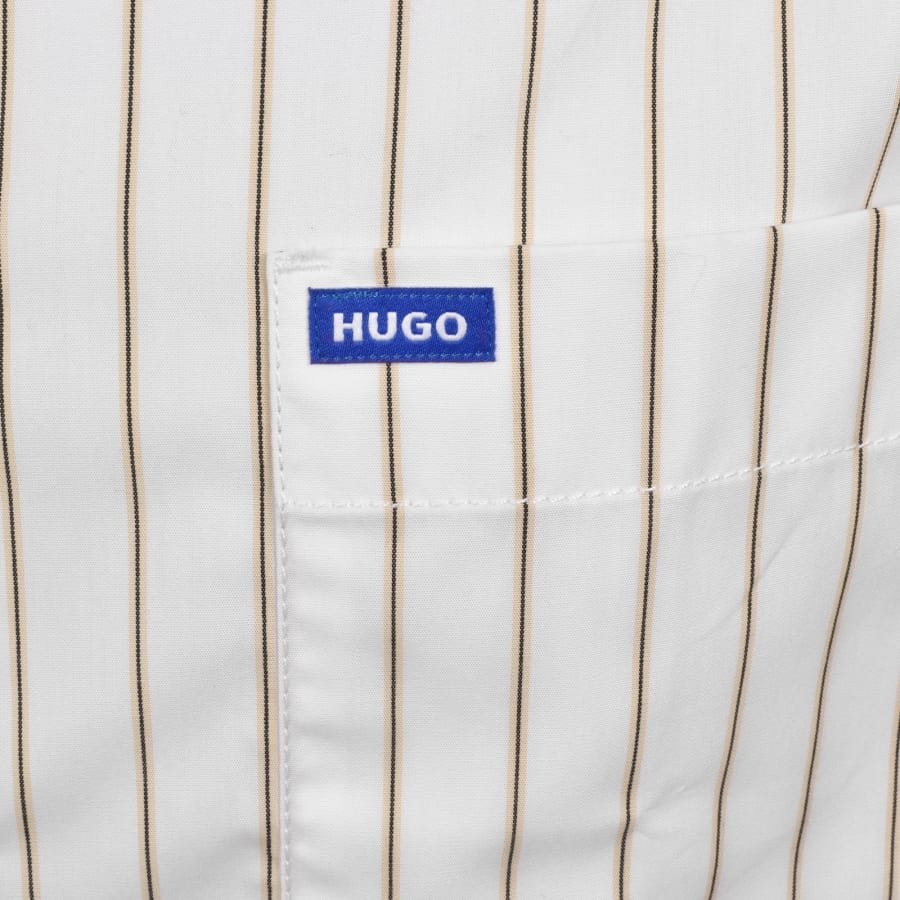 Image number 3 for HUGO Blue Ebalto Shirt White
