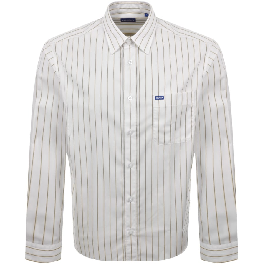 Image number 1 for HUGO Blue Ebalto Shirt White