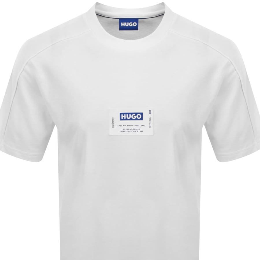Image number 2 for HUGO Blue Nromo T Shirt White