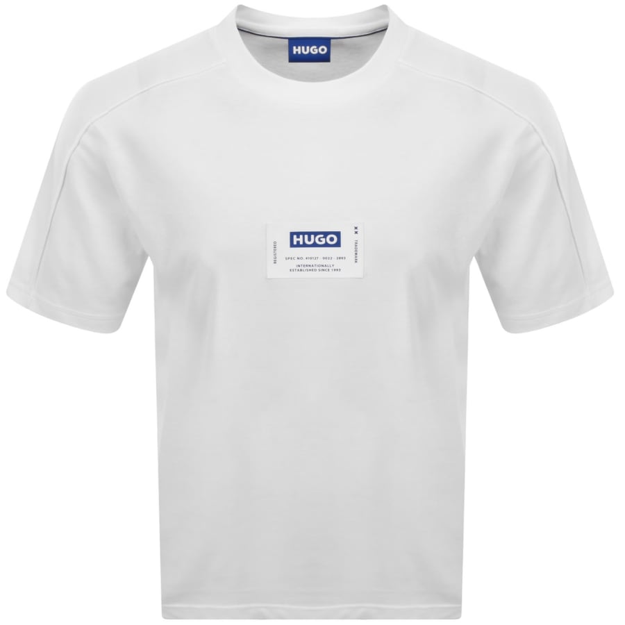 Image number 1 for HUGO Blue Nromo T Shirt White