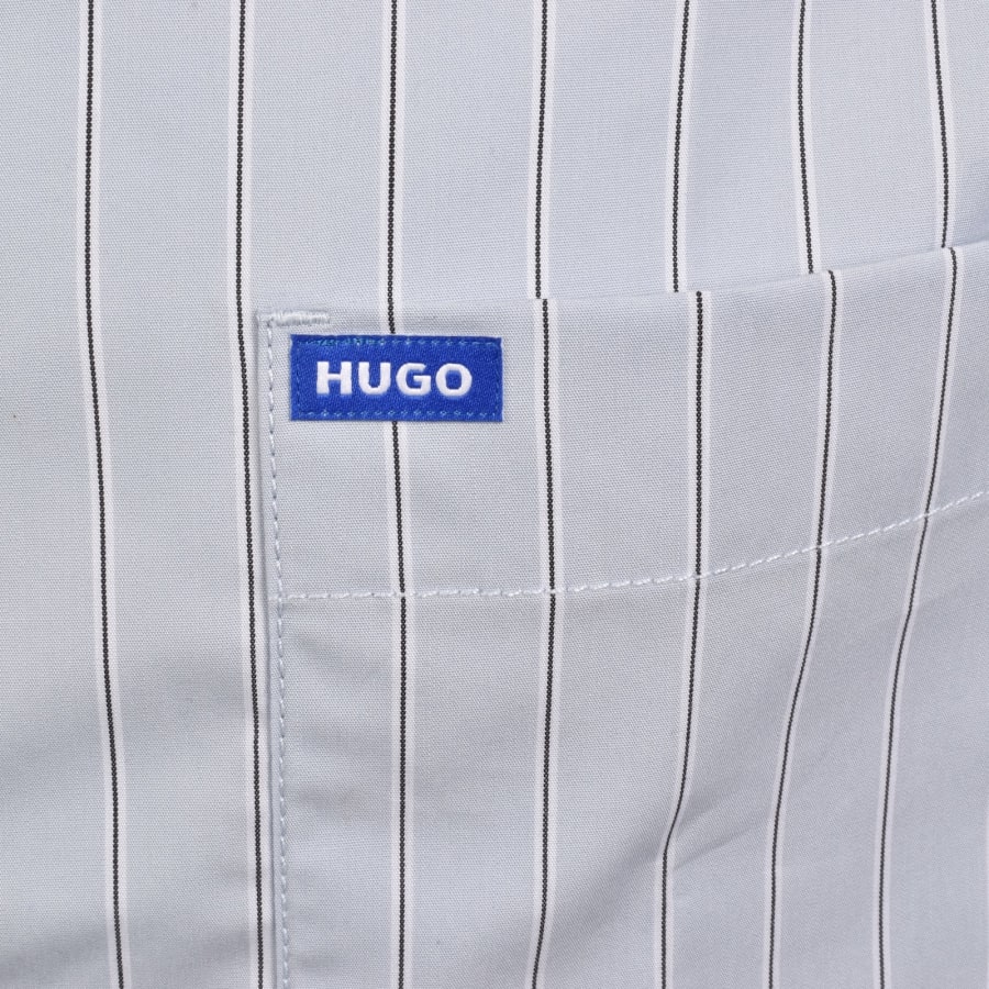 Image number 3 for HUGO Blue Ebalto Shirt Open Blue