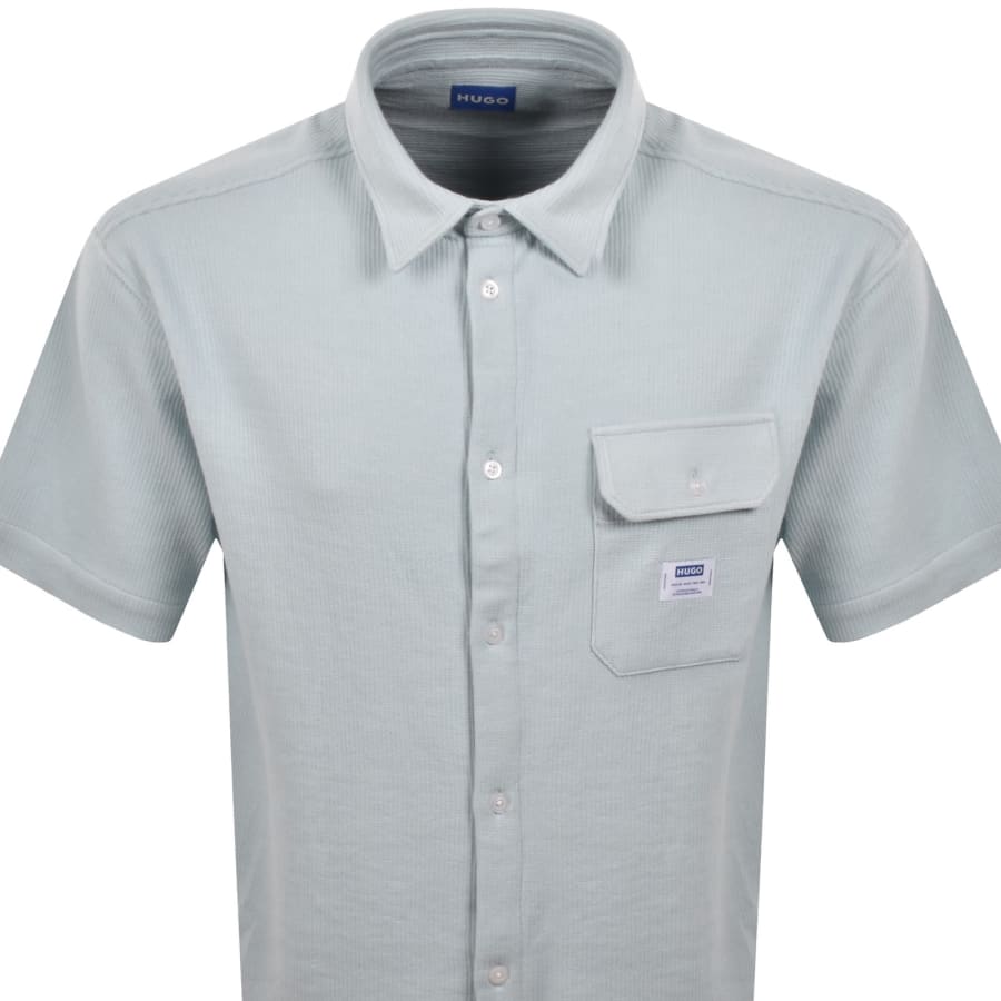 Image number 2 for HUGO Blue Ebaffino Shirt Blue