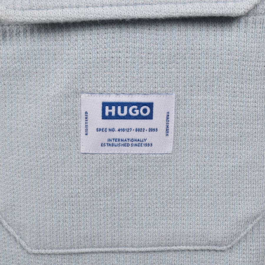 Image number 3 for HUGO Blue Ebaffino Shirt Blue