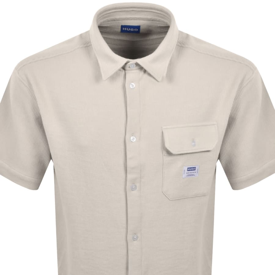 Image number 2 for HUGO Blue Ebaffino Shirt Beige