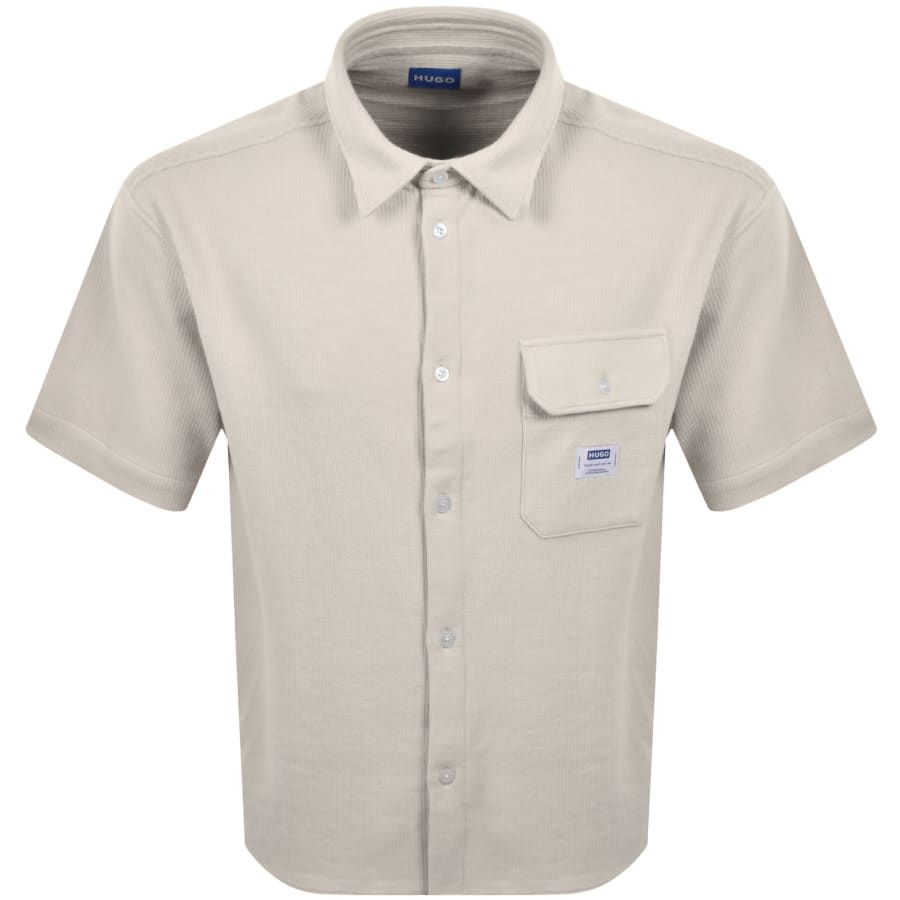 Image number 1 for HUGO Blue Ebaffino Shirt Beige