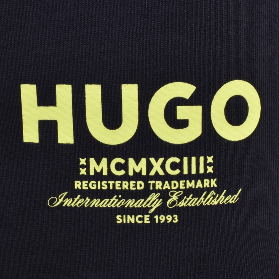 Image number 3 for Hugo Blue Nomario Shorts Dark Blue