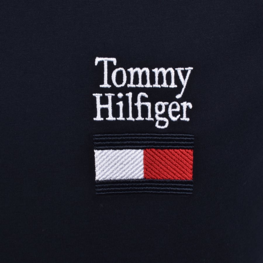 Image number 3 for Tommy Hilfiger Brand Love Stack T Shirt Navy