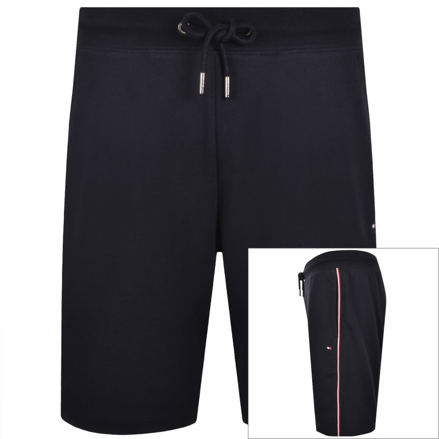 Image number 1 for Tommy Hilfiger Global Stripe Sweat Shorts Navy