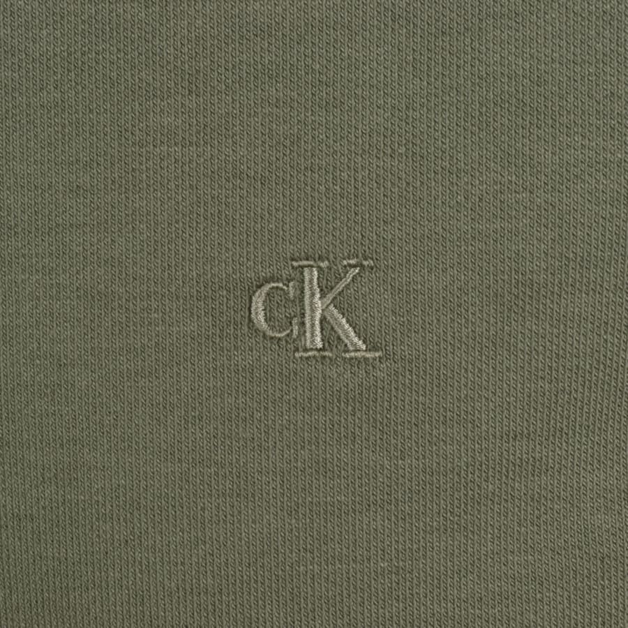 Image number 3 for Calvin Klein Refined Pique Polo T Shirt Green