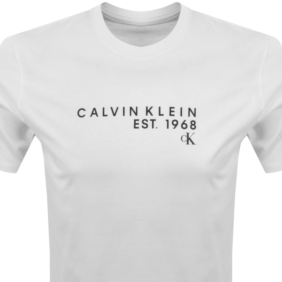Image number 2 for Calvin Klein Jeans Logo T Shirt White