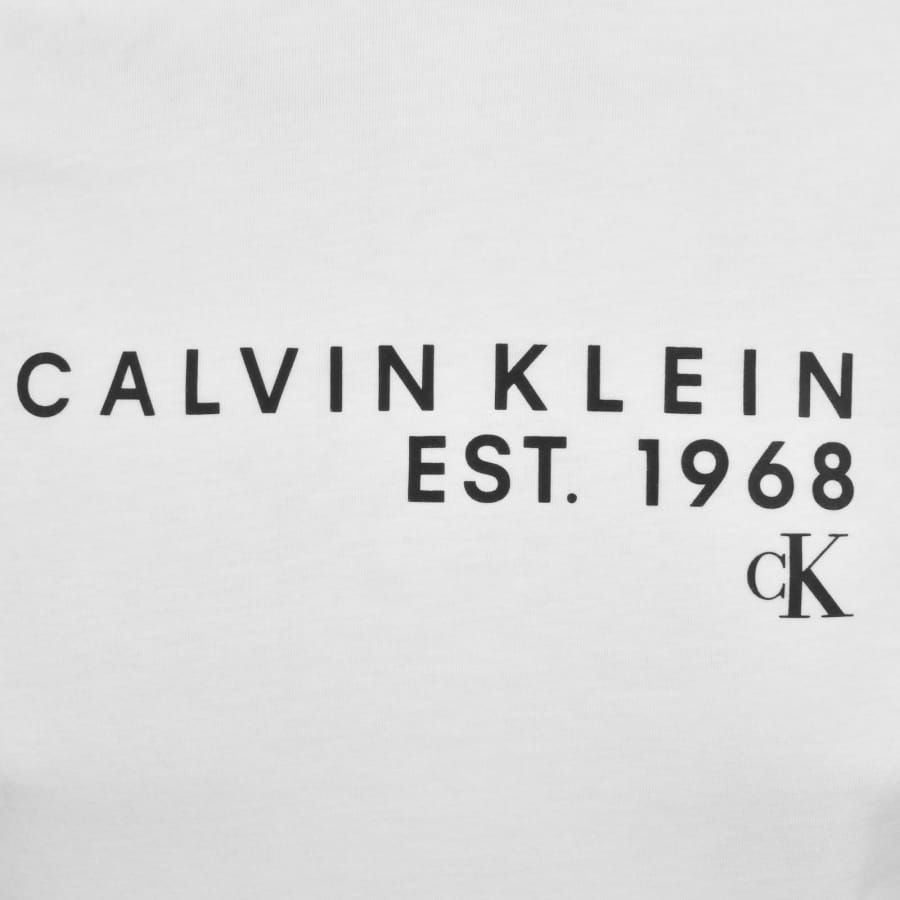 Image number 3 for Calvin Klein Jeans Logo T Shirt White