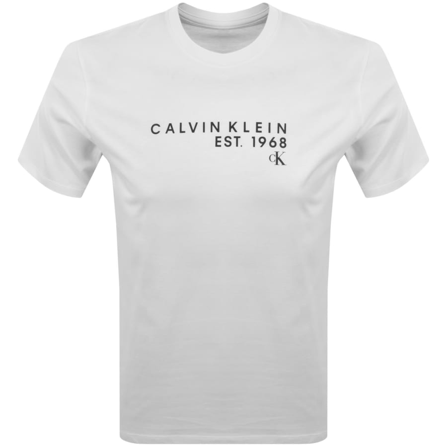 Image number 1 for Calvin Klein Jeans Logo T Shirt White