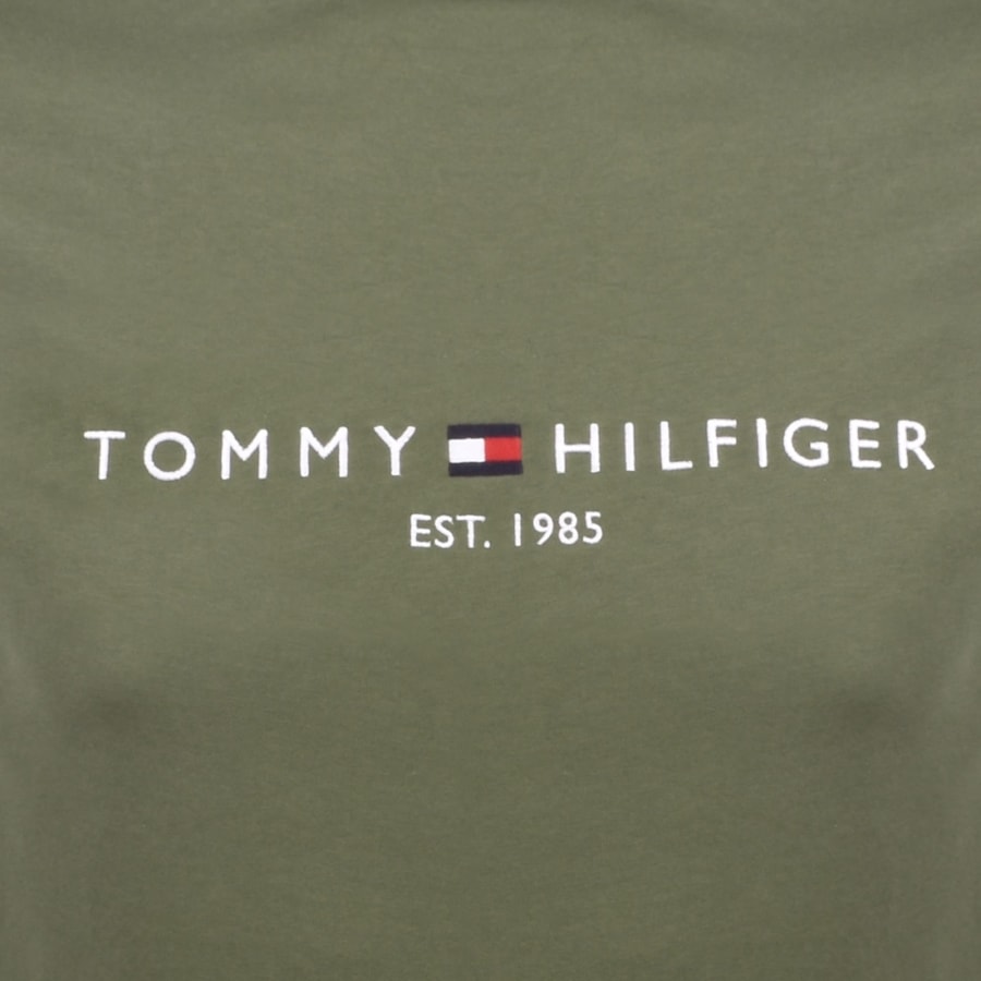 Image number 3 for Tommy Hilfiger Logo Slim Fit T Shirt Green