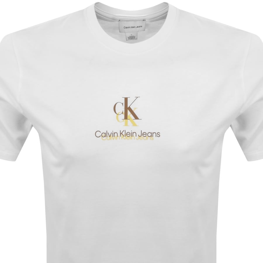Image number 2 for Calvin Klein Jeans Logo T Shirt White