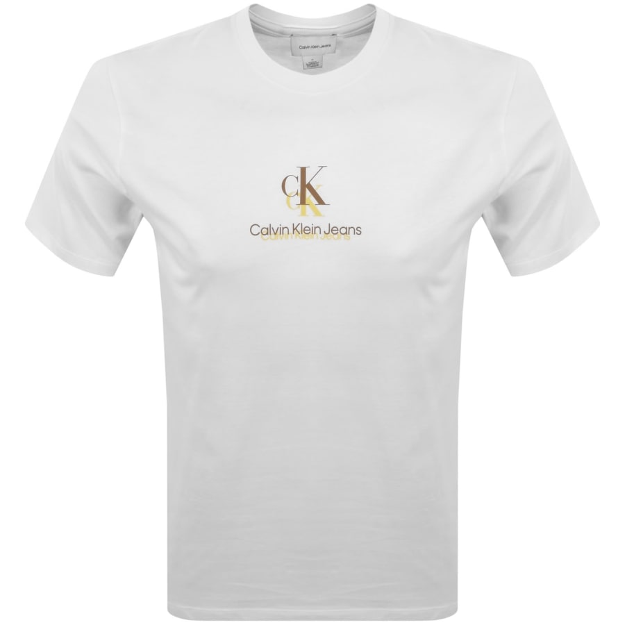 Image number 1 for Calvin Klein Jeans Logo T Shirt White