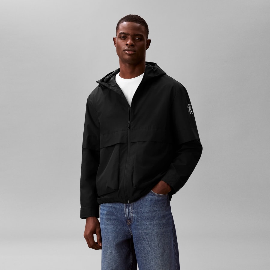 Image number 5 for Calvin Klein Jeans Windbreaker Jacket Black