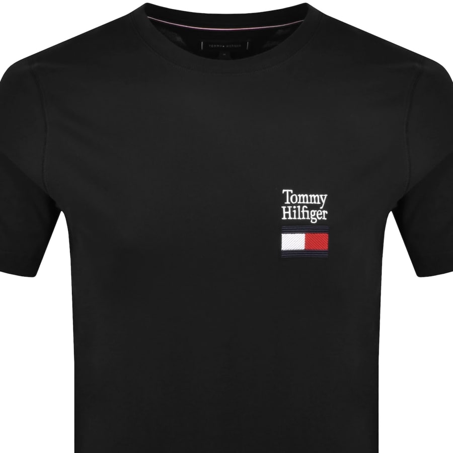 Image number 2 for Tommy Hilfiger Brand Love Stack T Shirt Black