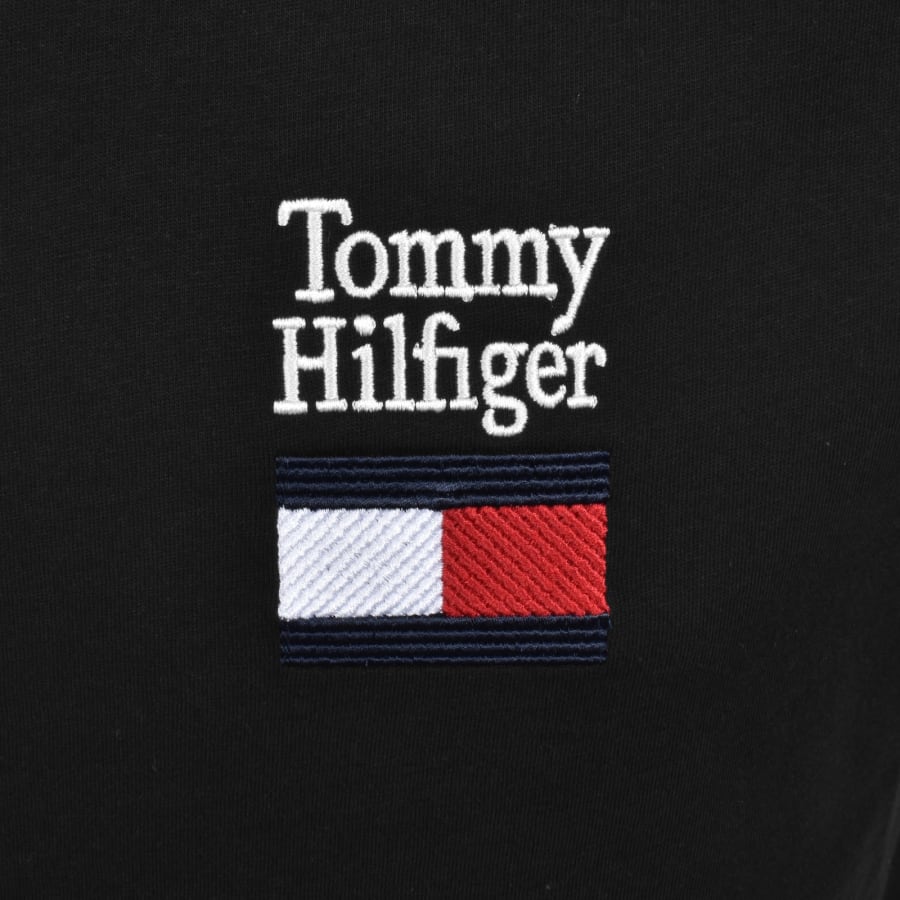 Image number 3 for Tommy Hilfiger Brand Love Stack T Shirt Black