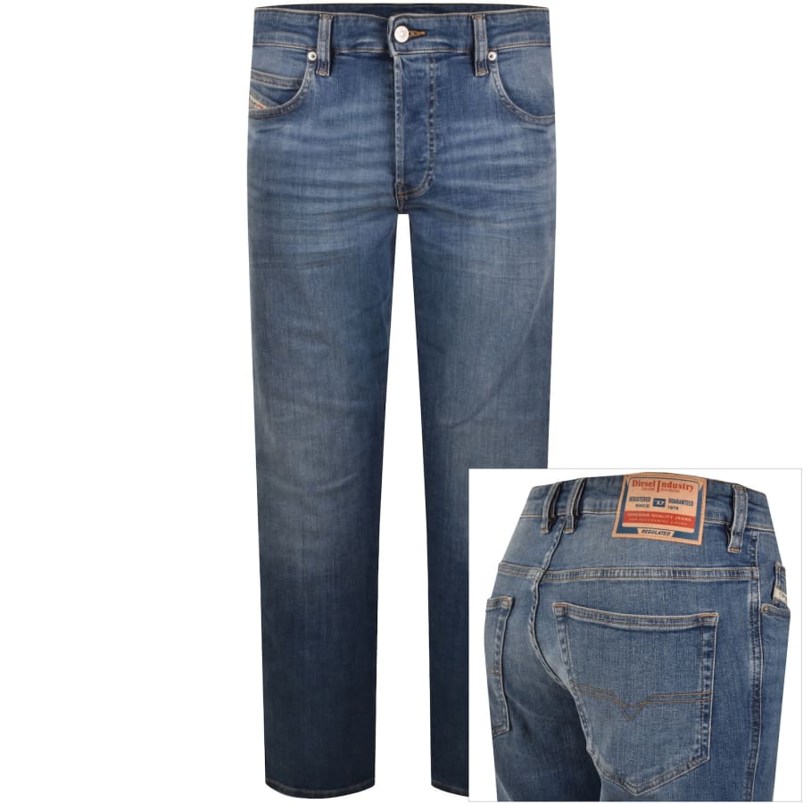 Image number 1 for Diesel 1993 D Vyl Jeans Mid Wash Blue