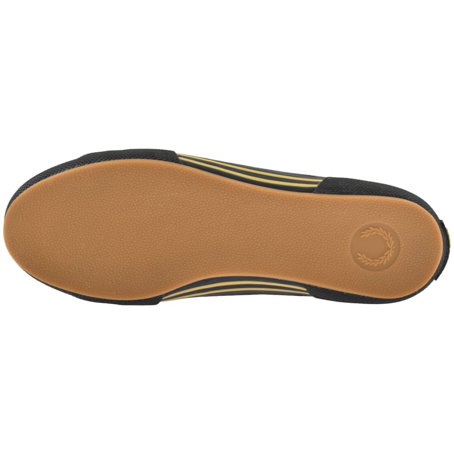 Image number 5 for Fred Perry B708 Canvas Trainers Black
